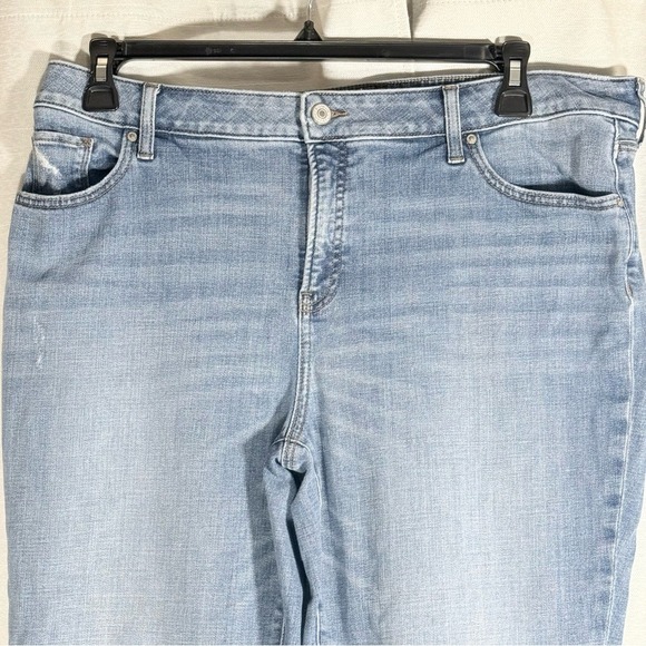 Chico Girlfriend Slim Leg Crop  Blue Women's Jeans size 16 - Picture 3 of 9